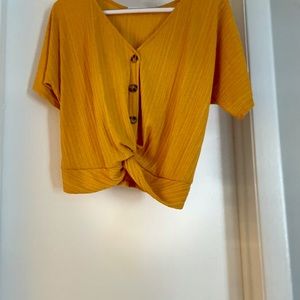 Cute orange crop top